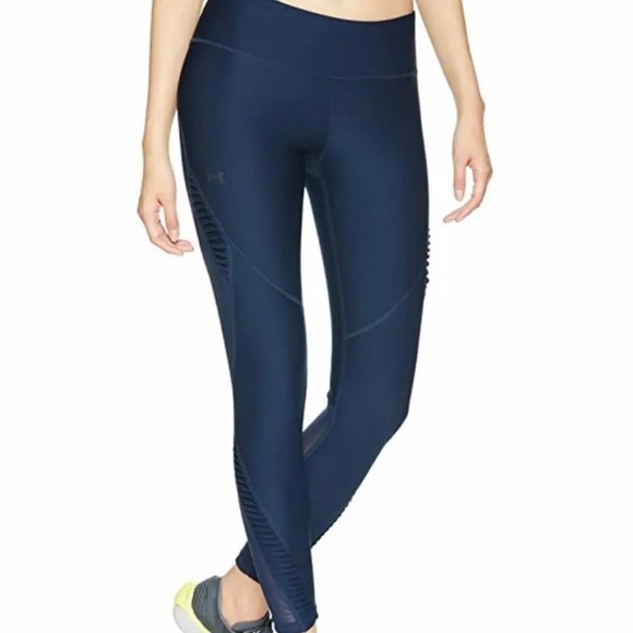 NEW UNDER ARMOUR sz S Vanish Pleated Leggings Mesh - Picture 4 of 12